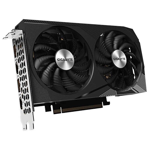 Gigabyte Grafikkort Rtx 3060 Windforce Oc 2.0 12gb Gddr6 Silver Svart