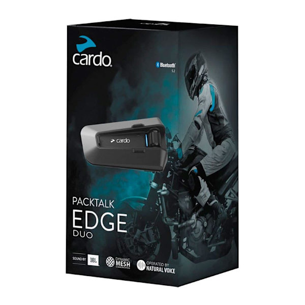 Cardo Intercom Packtalk Edge Duo Silver Svart