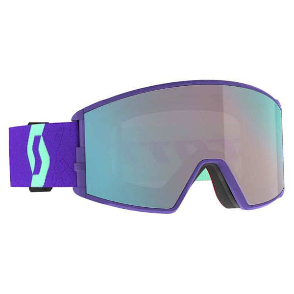 Scott React Skidglasögon Lila Enhancer Aqua Chrome/CAT2