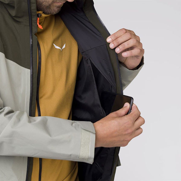 Salewa Puez Goretex 2l Jakke Grå S Mand