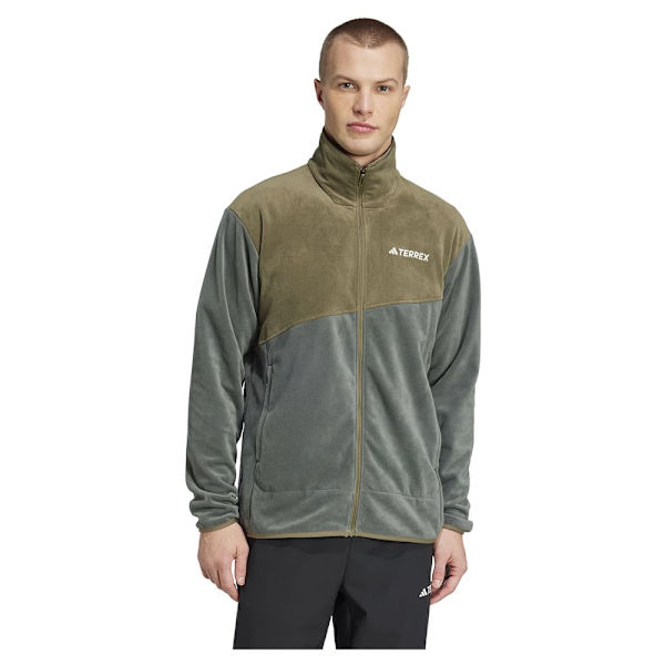 Adidas Terrex Multi Fleecejacka Med Dragkedja Grå L Man