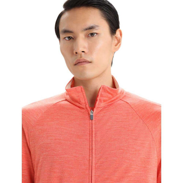 Icebreaker Zone Knit Zip Tröja Orange L Man