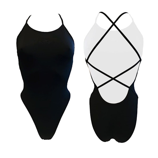Turbo Badedragt Patron Sirene Sort 4XL Kvinde