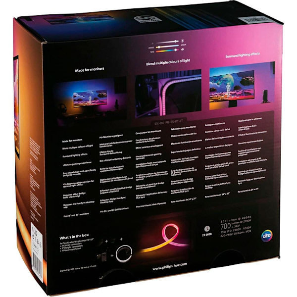Philips Rgb Led-nauha Ohjaimella Play Gradient 27´´ Valkoinen