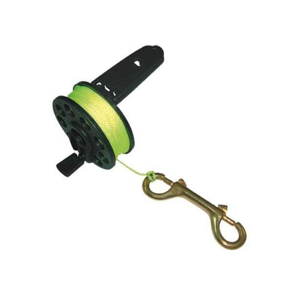 Tecnomar Spool With Handler And Bronze Snap 15 M Keltainen 15 m