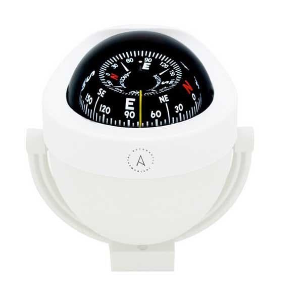 Autonautic Instrumental Konisk Kort Til Kompasmontering C12-005 Hvid