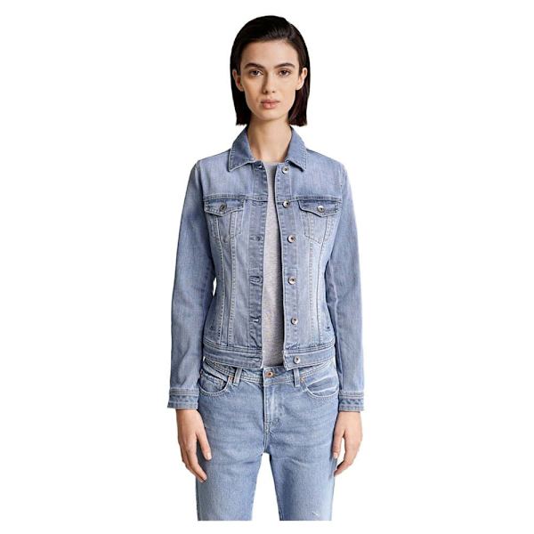 Salsa Jeans Trucker Jacka Slim Fit Blå M Kvinna