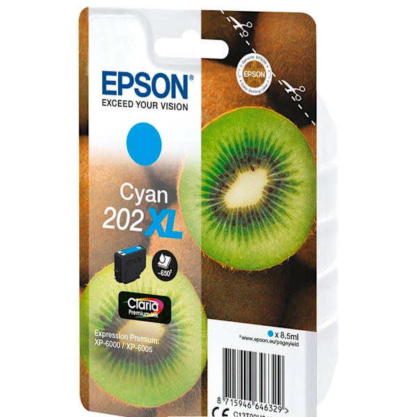 Epson Ink Blækpatron Claria Premium 202 Xl T02h2 Blå