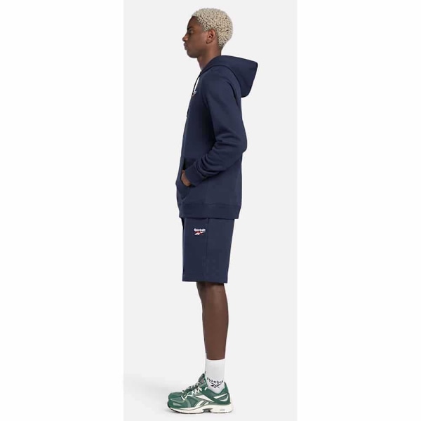 Reebok Identity Small Logo Tröja Med Huva Blå M Man