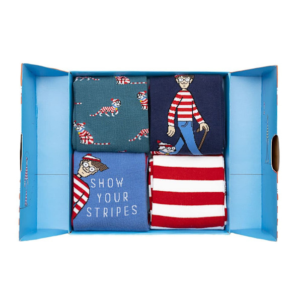 Jimmy Lion Where´s Wally Strumpor 3 Par Blå EU 41-46 Man