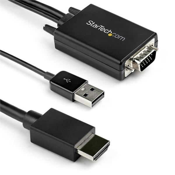 Startech Adapter Vga To Hdmi 2 M (6.6 Ft.) Sort