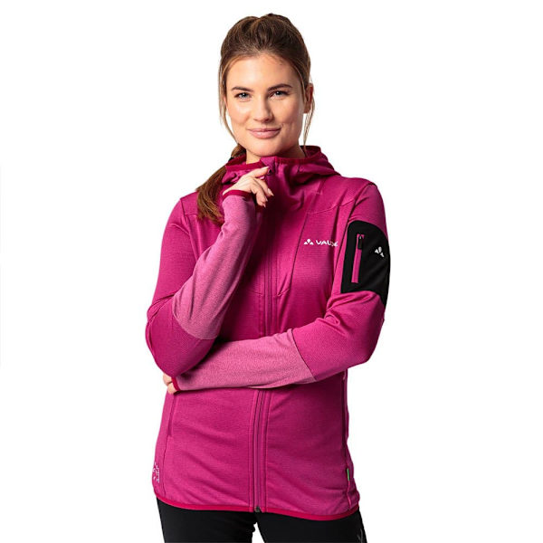 Vaude Monviso Ii Fleecejacka Med Dragkedja Rosa 36 Kvinna