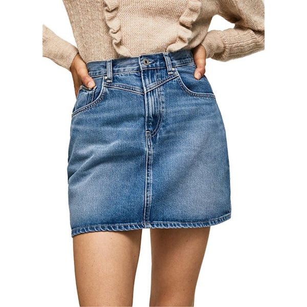 Pepe Jeans Mini Kjol Rachel Blå M Kvinna