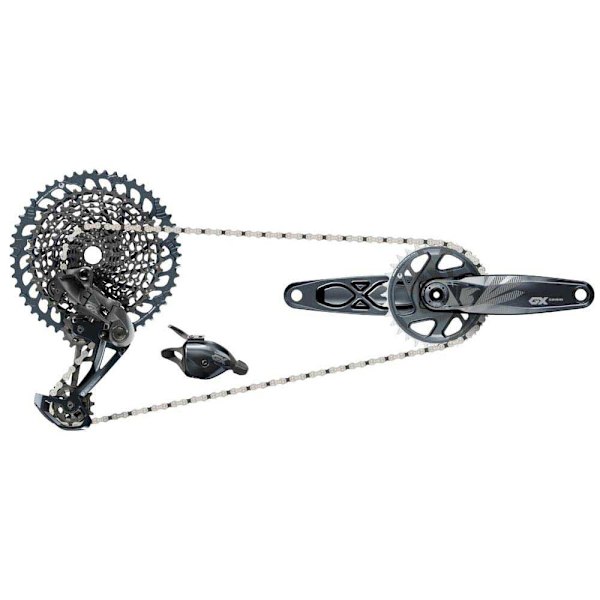 Sram Komplet Gruppesæt Gx Eagle Dub Lunar Sort 170 mm 32t / 10-52t