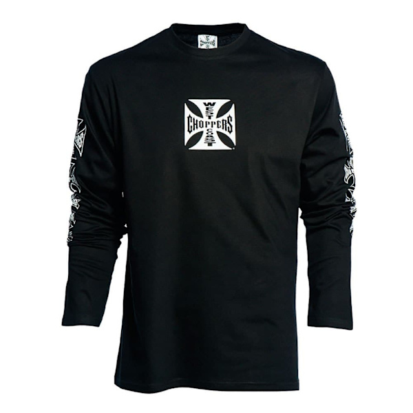 West Coast Choppers Sweatshirt Og Cross Sort 2XL Mand