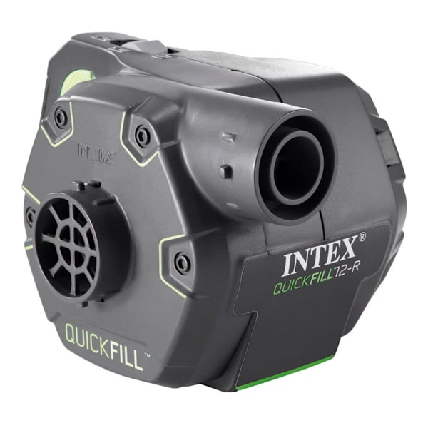 Intex Genopladelig Elektrisk Pumpe Med Adapter Sort