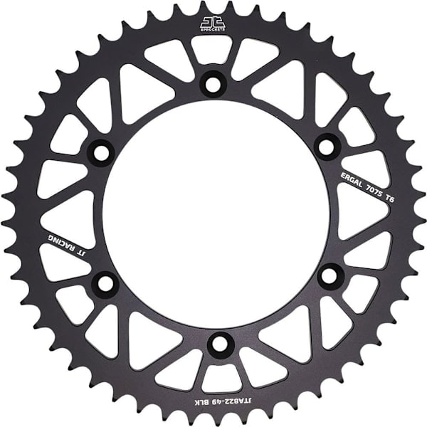 Jt Sprockets Aluminium Baghjul 520 Jta822.49blk Sort 49t