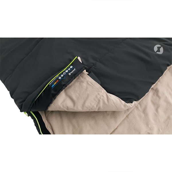 Outwell Makuupussi Celestial Lux Double Musta Long / Right Zipper
