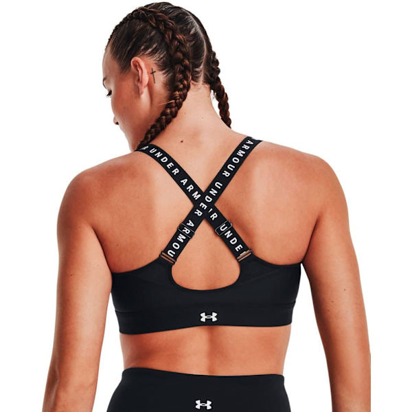 Under Armour Topp Högt Stöd Infinity Zip Rosa S Kvinna