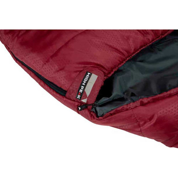 High Peak Makuupussi Punapuu-3 Punainen Extra Long / Left Zipper