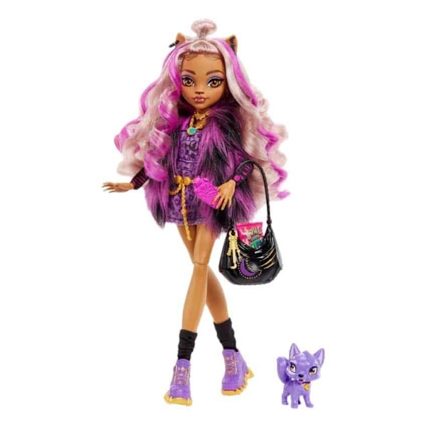 Monster High Docka Clawdeen Wolf Rosa