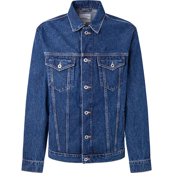 Pepe Jeans Regular Denimjakke Blå S Mand
