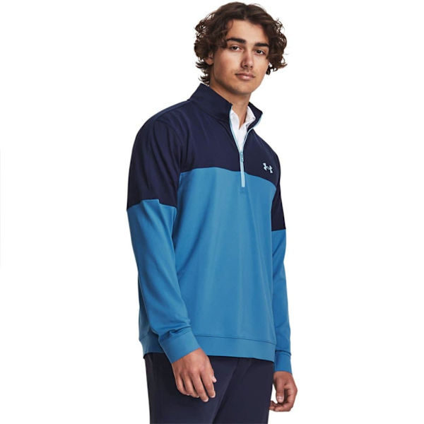 Under Armour Golf Tröja Med Halv Dragkedja Storm Midlayer Blå M Kvinna