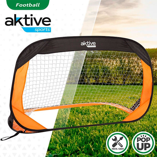 Aktive Fodbold Mål Pop-up Orange,Sort