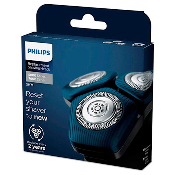Philips Byte Av Rakhuvud Sh71/50 S5000 S7000 Silver