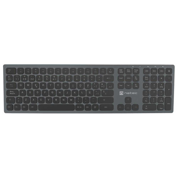 Natec Langaton Näppäimistö Dolphin Slim Musta Spanish QWERTY
