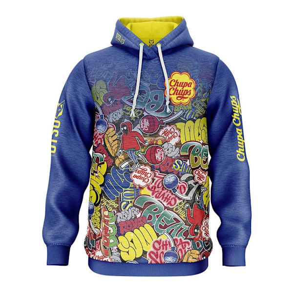 Otso Hættetrøje Chupa Chups Graffiti Blå XL Mand