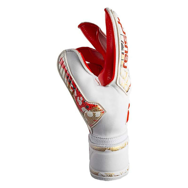 Reusch Målmandshandsker Attrakt Gold X Glueprint Beige,Hvid 7 1/2