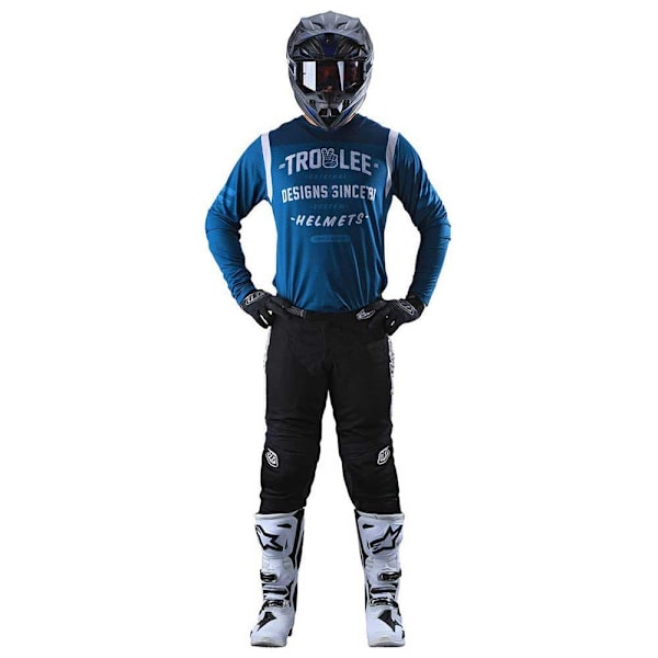 Troy Lee Designs Pitkähihainen T-paita Gp Air Roll Out Sininen M Mies