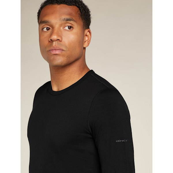 Icebreaker Merino Core Heavyweight Langærmet Baselayer Sort L Mand
