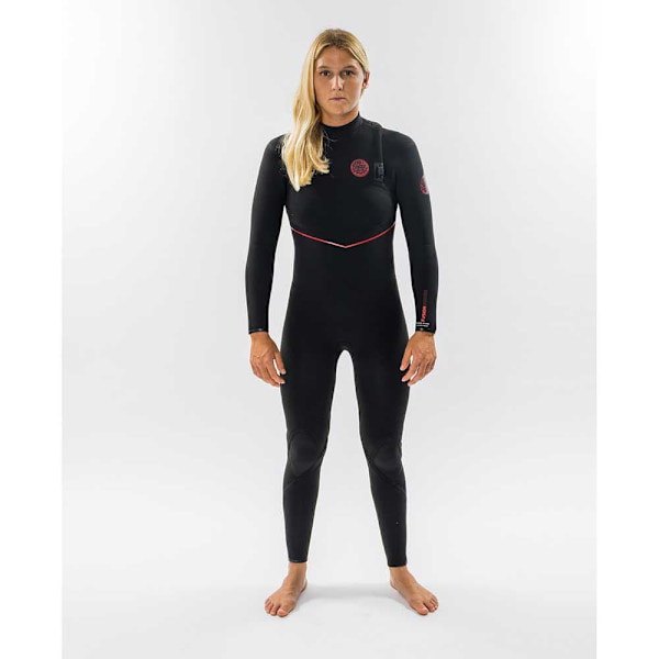 Rip Curl Langærmet Neoprendragt Uden Lynlås Fbomb Fusion 3/2 Mm Sort 8