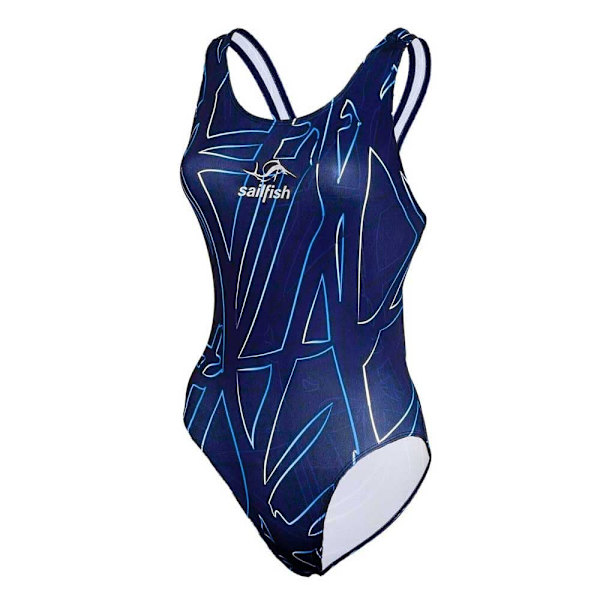 Sailfish Baddräkt Durability Sportback Blå XS Kvinna