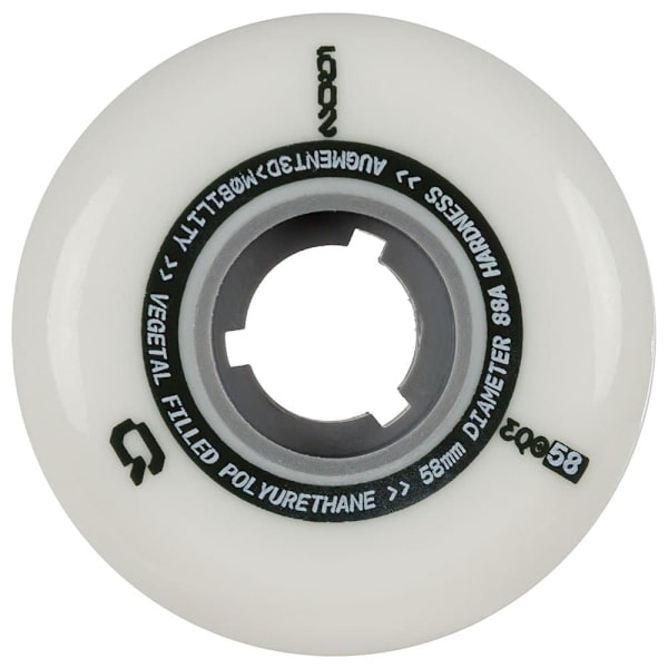Iqon Skridskor Hjul Eqo 58 88a 4 Enheter Durchsichtig 58 mm