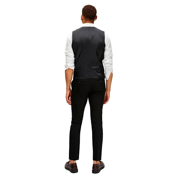 Selected Neil Slim Fit Vest Sort 50 Mand