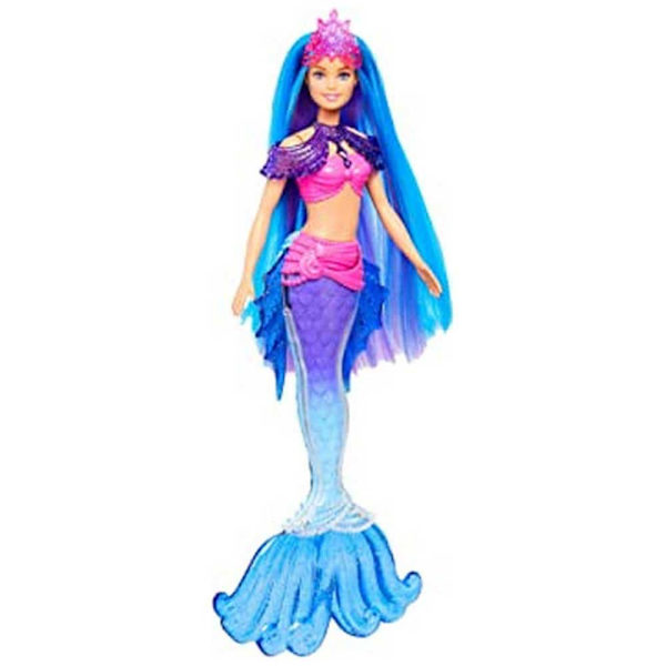 Barbie Nukke Mermaid Power Malibu Monivärinen