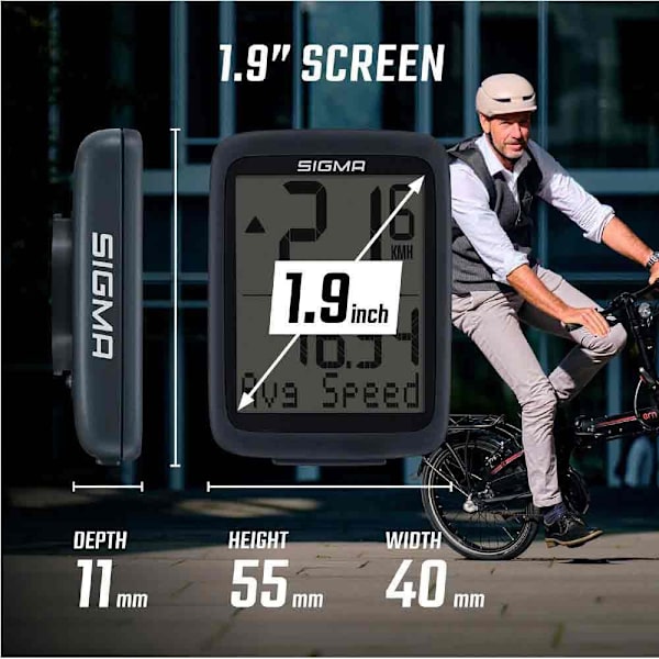 Sigma Cykelcomputer Bc 8.0 Wl Ats Sort