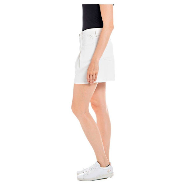 Replay Denim Shorts Wa498 .000.8415141 Hvid 28 Kvinde