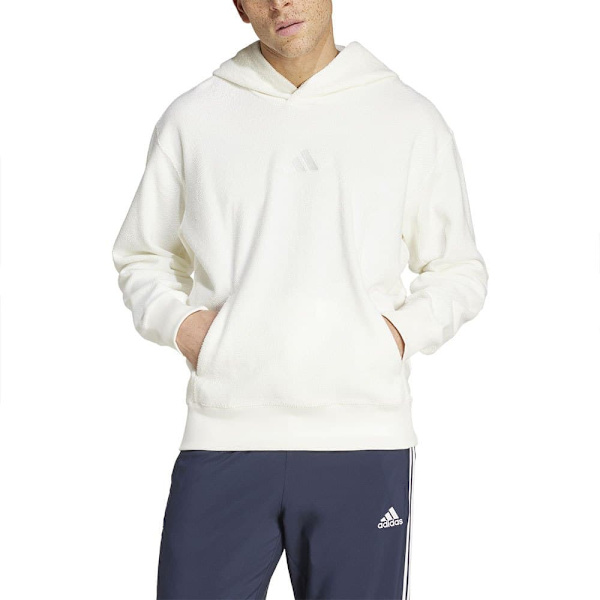 Adidas Elevated All Szn Terry Loop Hættetrøje Hvid S / Regular Mand