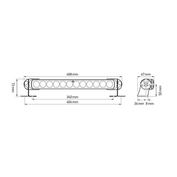 Hella Marine Hvid Spot Light Sea Hawk 350 25w Søvfarvet 2200 Lumens