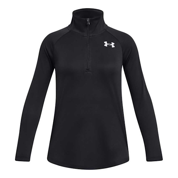 Under Armour Tech Graphic Halv Lynlås Langærmet T-shirt Sort 14-16 Years Dreng