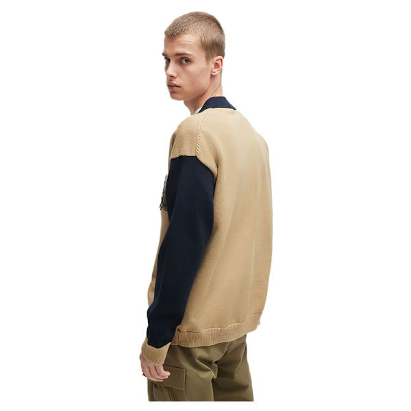 Hugo Smeylo 10261224 Blue Trøje Beige M Mand