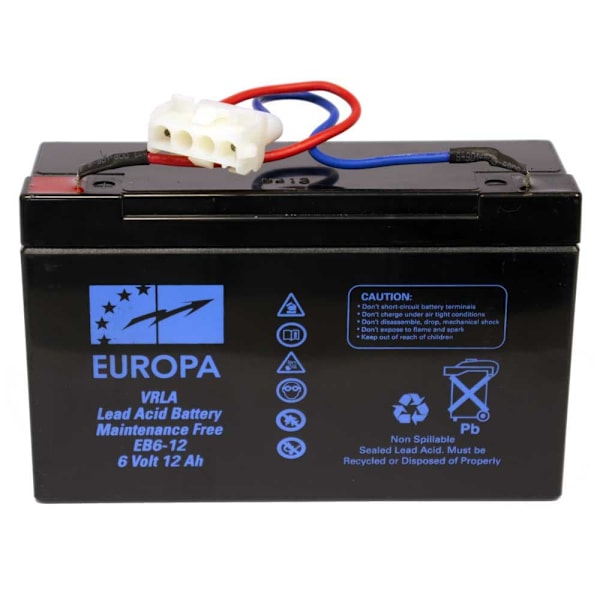 Anatec Batteri 6v 12a Sort