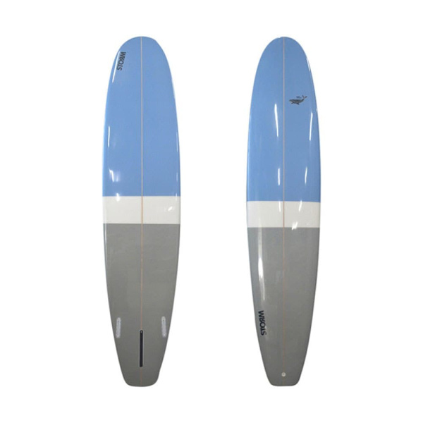 Storm Blade Surfbräda Blue Whale Long Square Tail Lb22 9´0´´ Blå,Grå 274.3 cm
