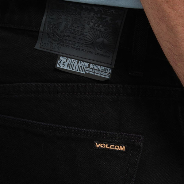 Volcom Modown Tapered Fit Jeans Svart 31 Man
