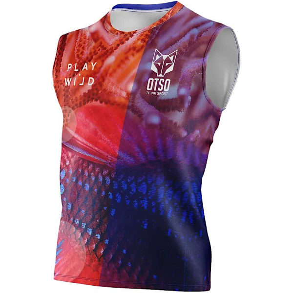 Otso Ärmlös T-shirt Coral Flerfärgad M Man