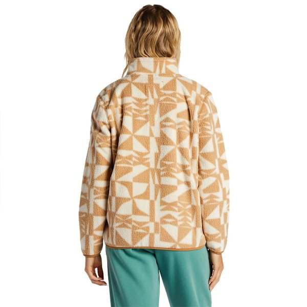 Billabong Halv Blixtlåsfleece Boundary Mock 3 Orange XS Kvinna